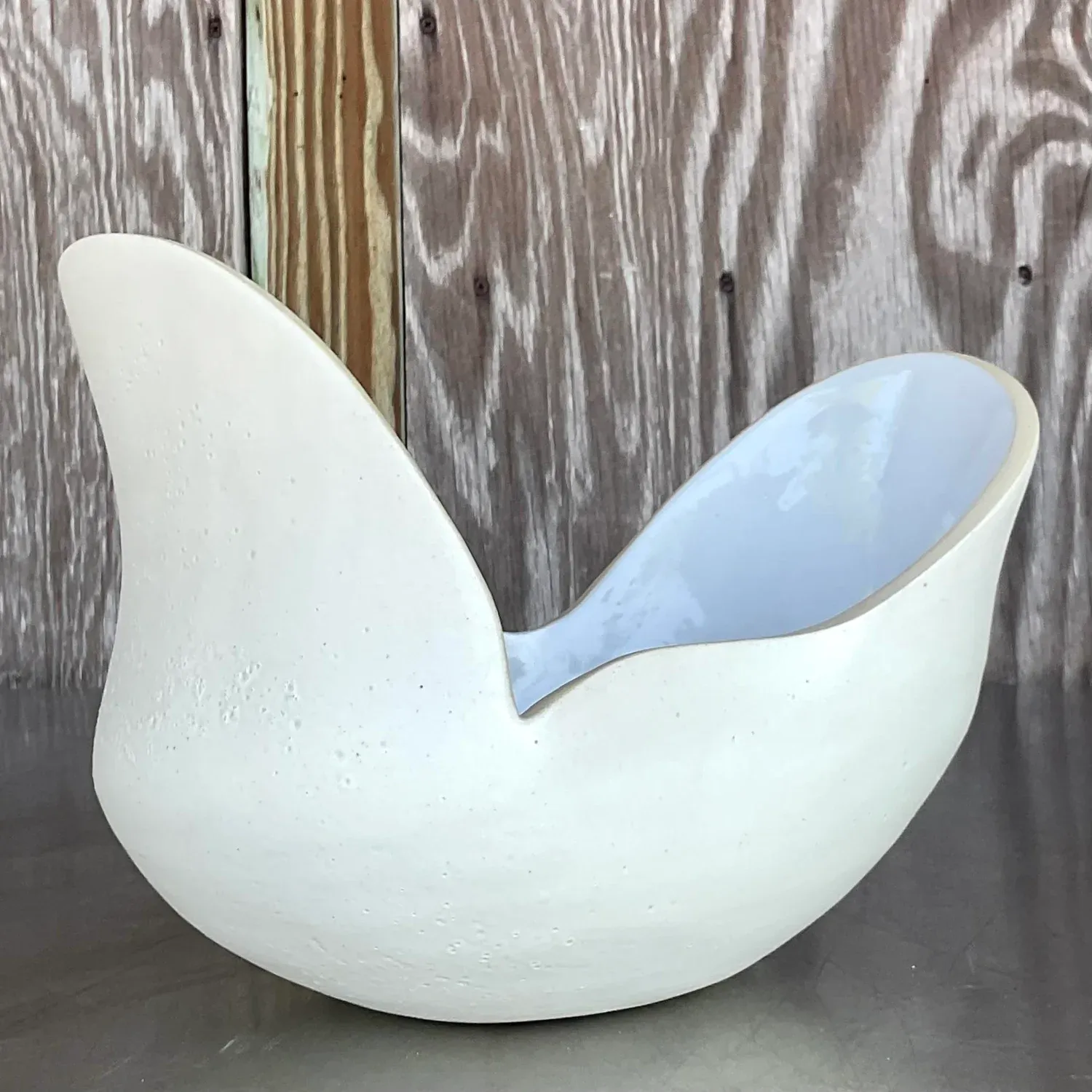 Vintage Boho Signed Slab Built Biomorphic Bowl — additional photo 6