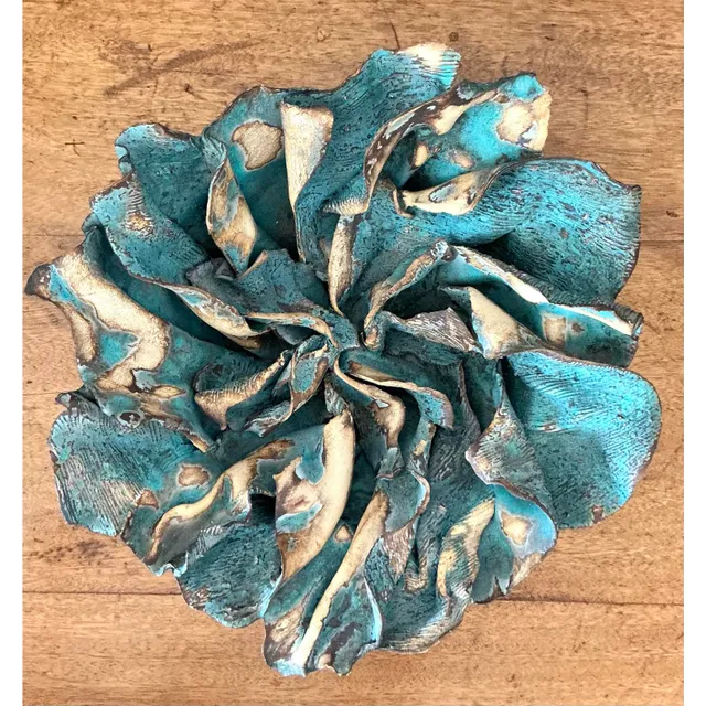 Vintage Boho Slab Built Studio Pottery Bowl — additional photo 2