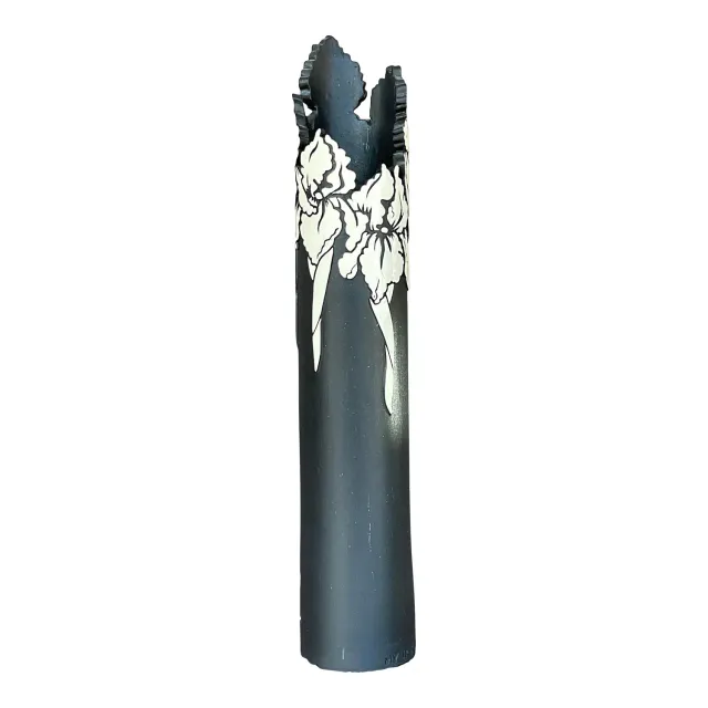 Vintage Boho Slab Built Studio Pottery Vase — additional photo 1