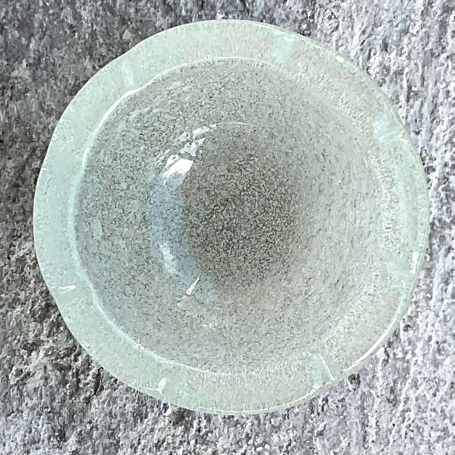 Vintage Boho Speckled Glass Bowl — additional photo 3