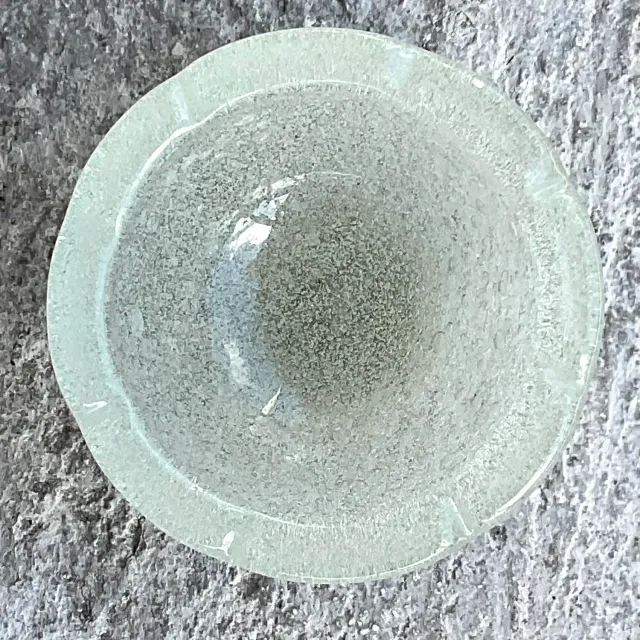 Vintage Boho Speckled Glass Bowl — additional photo 3