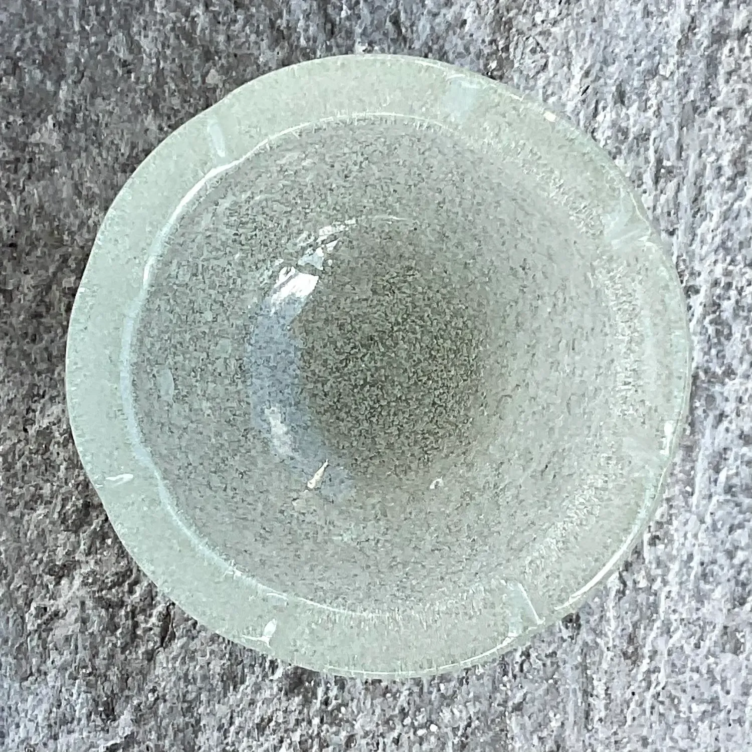 Vintage Boho Speckled Glass Bowl — additional photo 4