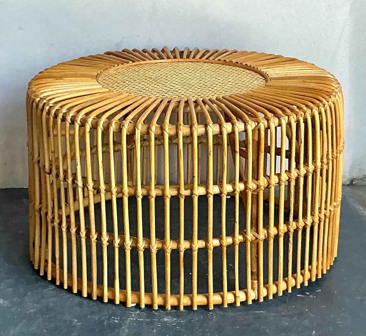 Vintage Boho Spike Rattan Coffee Table — additional photo 6