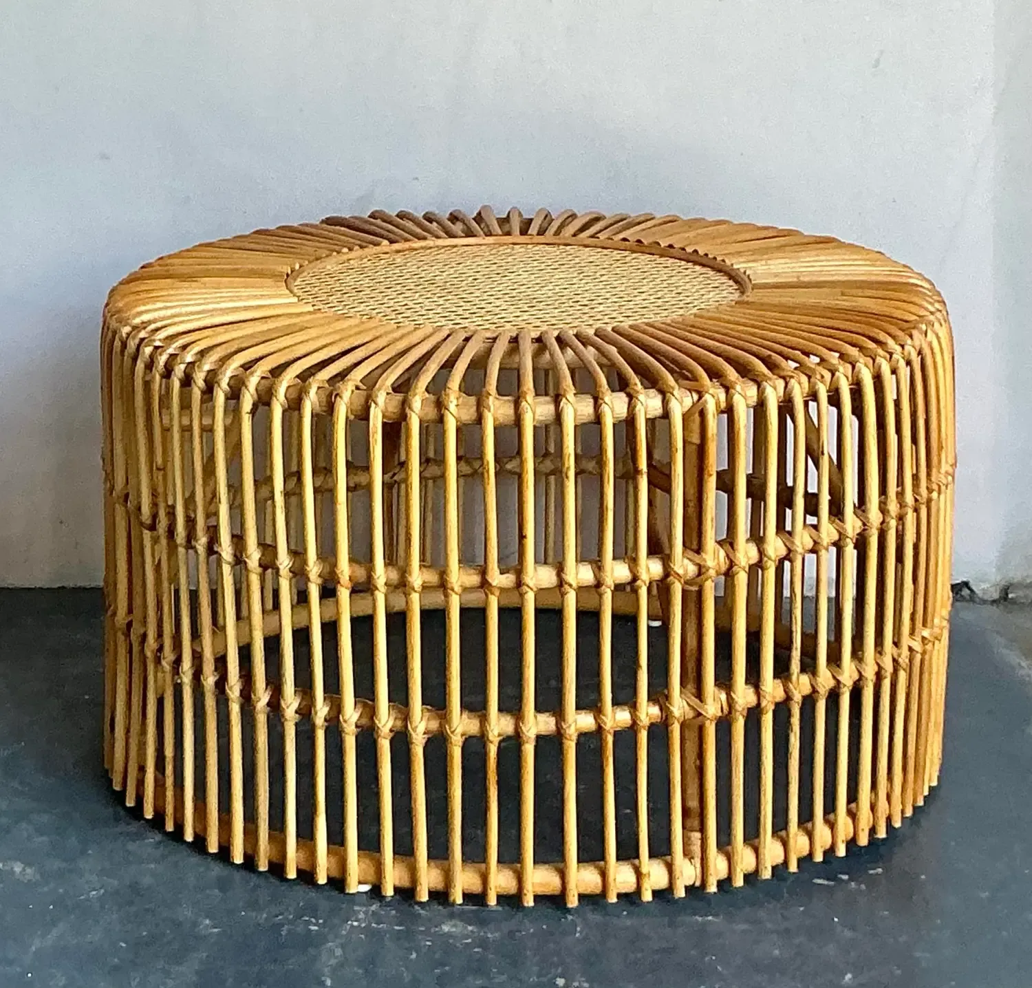Vintage Boho Spike Rattan Coffee Table — additional photo 8