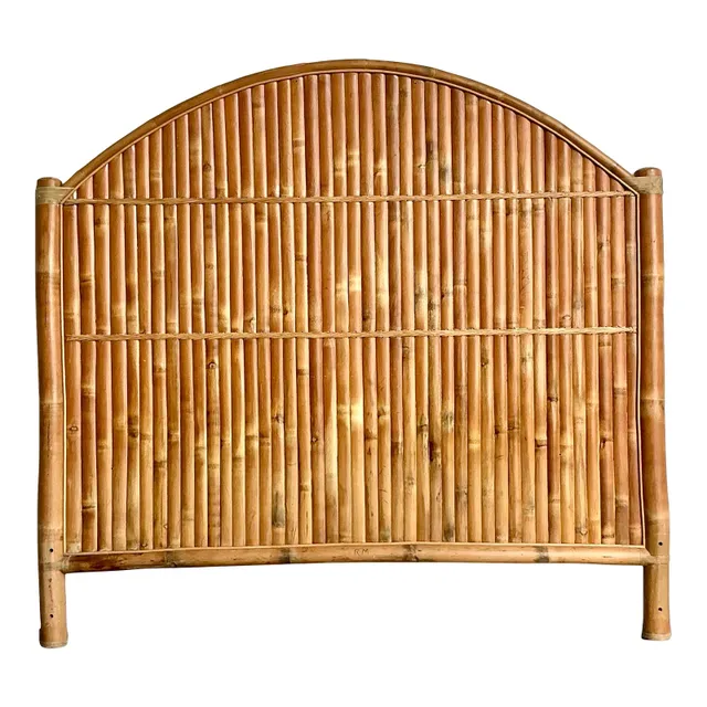 Vintage Boho Split Bamboo King Headboard — additional photo 1