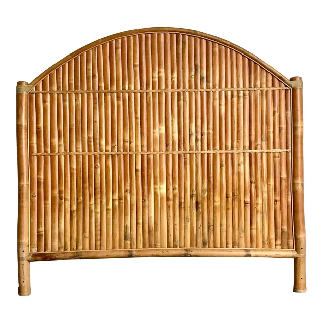 Vintage Boho Split Bamboo King Headboard — additional photo 6