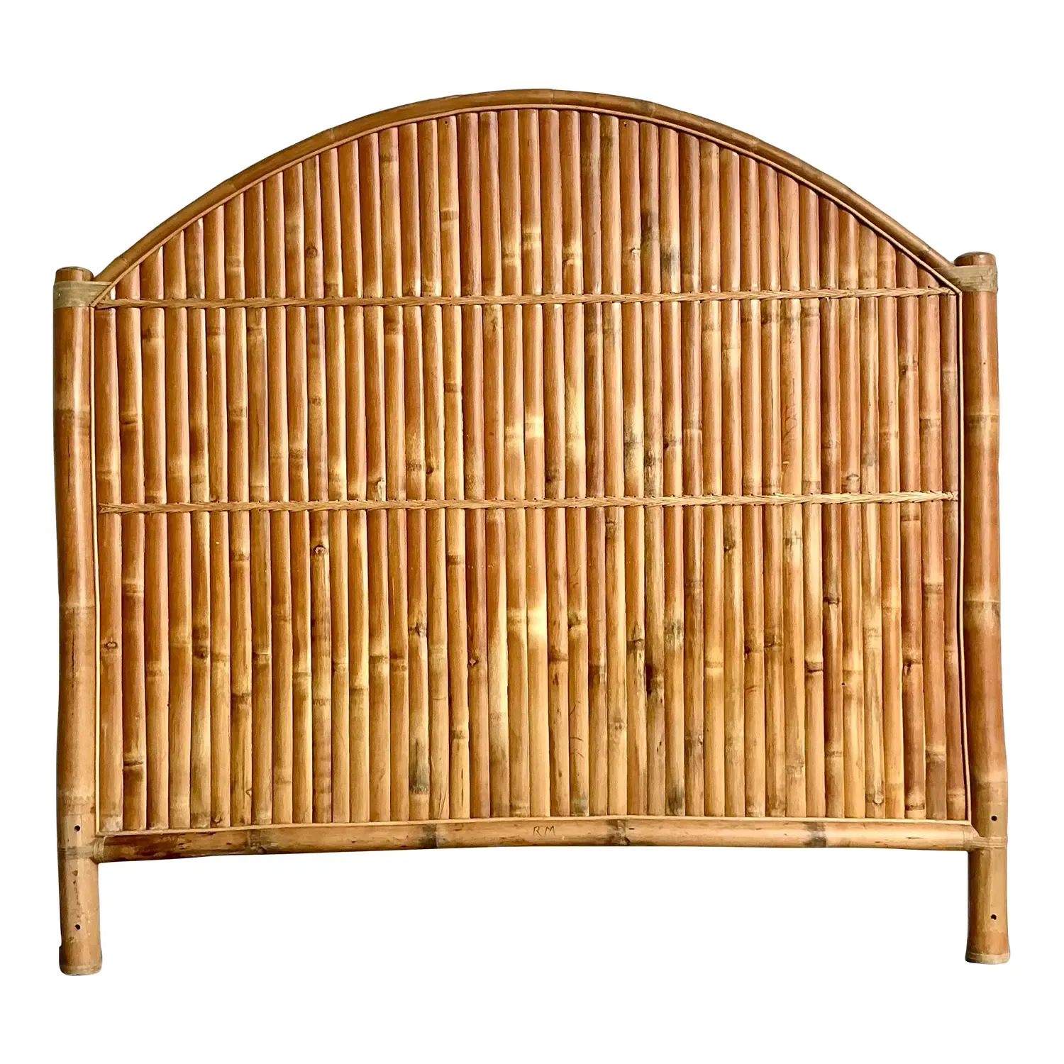Vintage Boho Split Bamboo King Headboard — additional photo 7