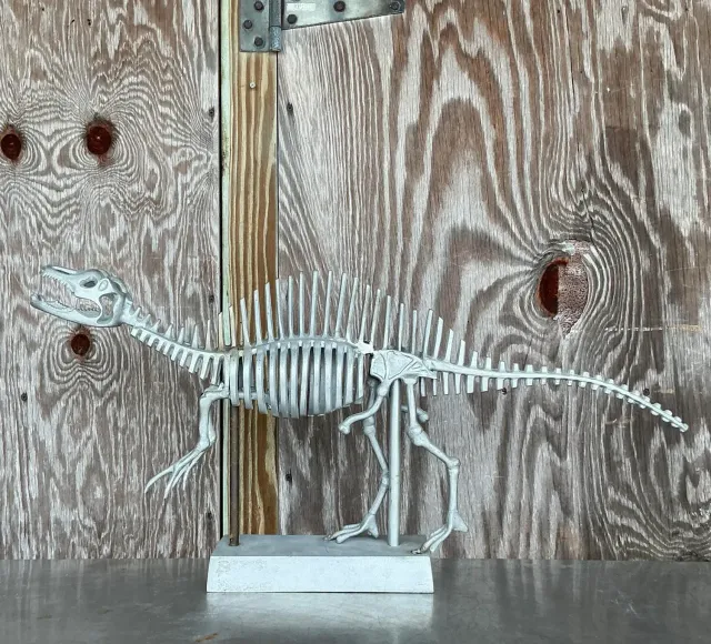 Vintage Boho Steel Dinosaur Model — additional photo 1