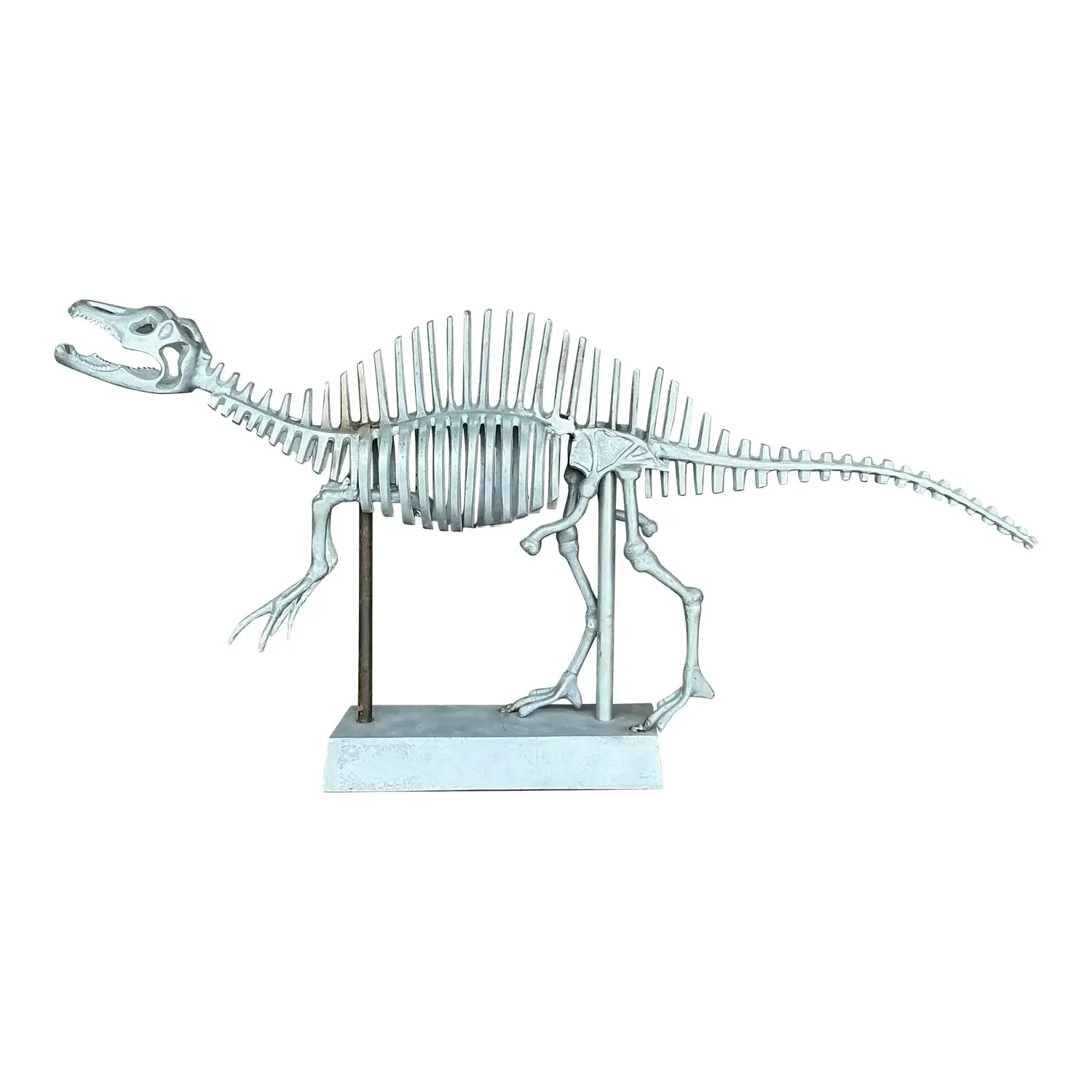 Vintage Boho Steel Dinosaur Model — additional photo 2