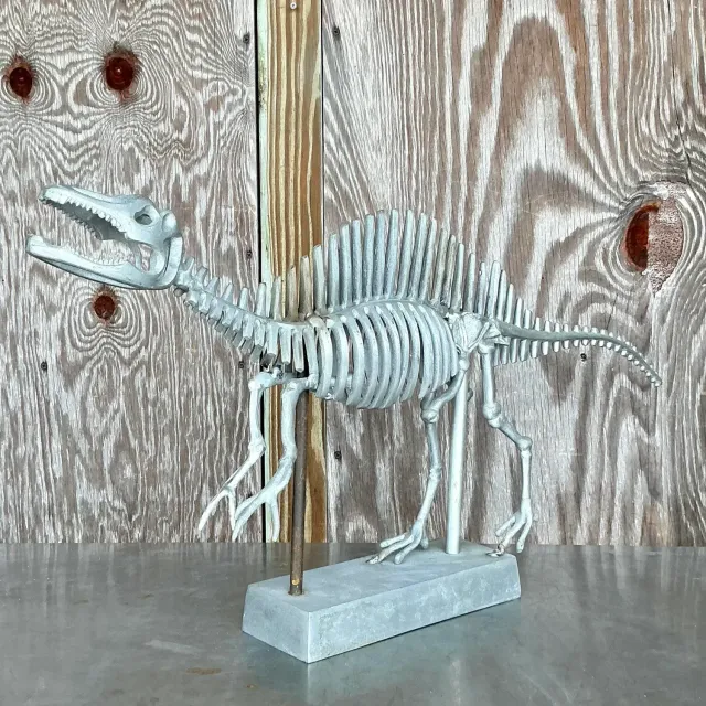 Vintage Boho Steel Dinosaur Model — additional photo 4