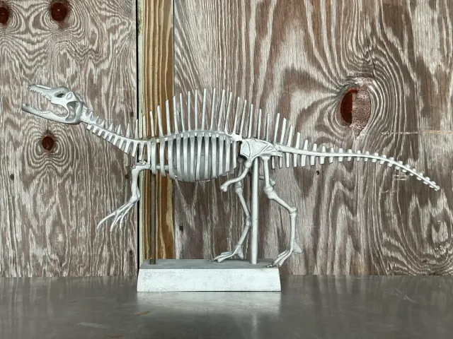 Vintage Boho Steel Dinosaur Model — additional photo 5