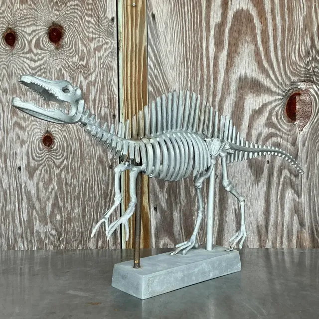 Vintage Boho Steel Dinosaur Model — additional photo 8