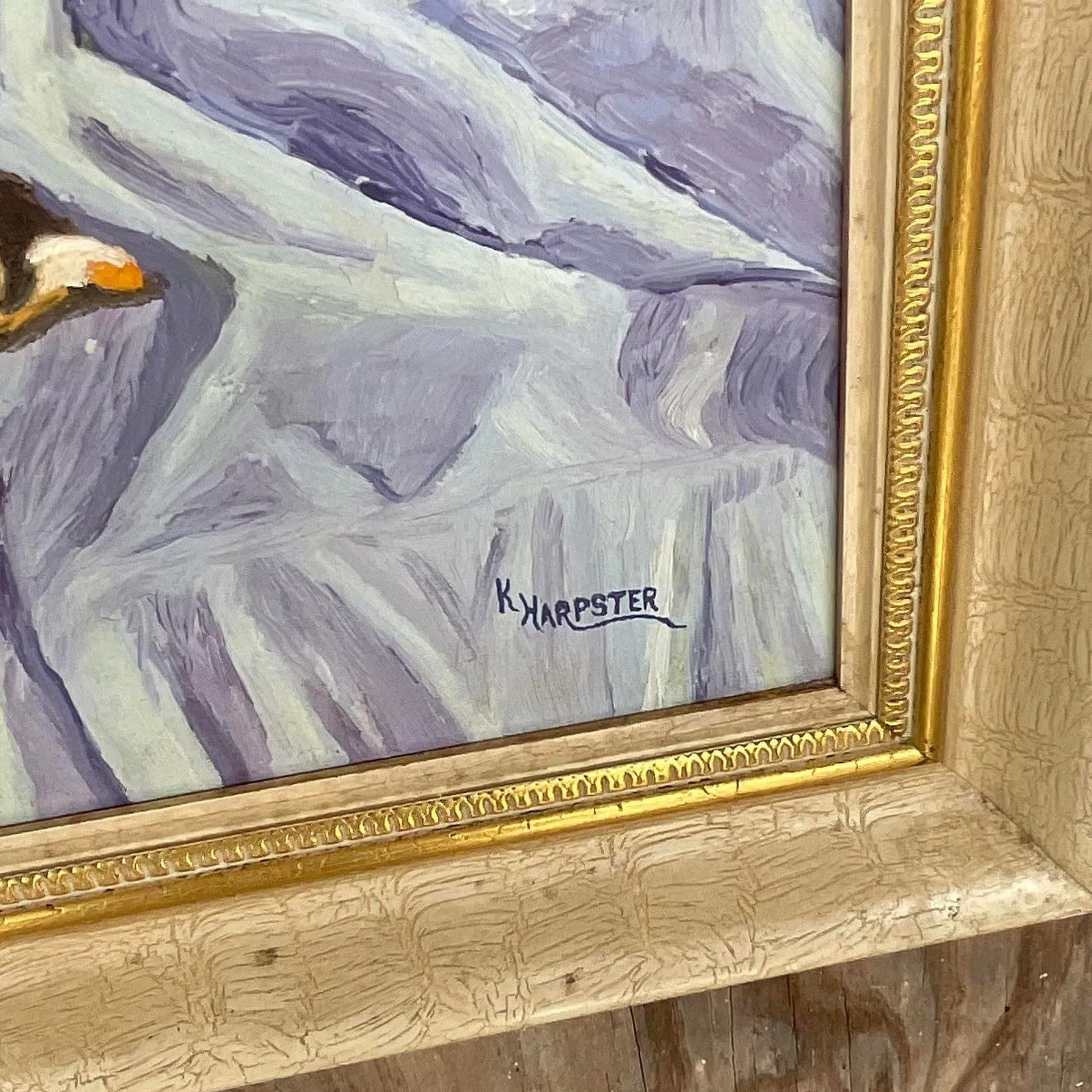 Vintage Boho Still Life Signed in Frame — additional photo 2