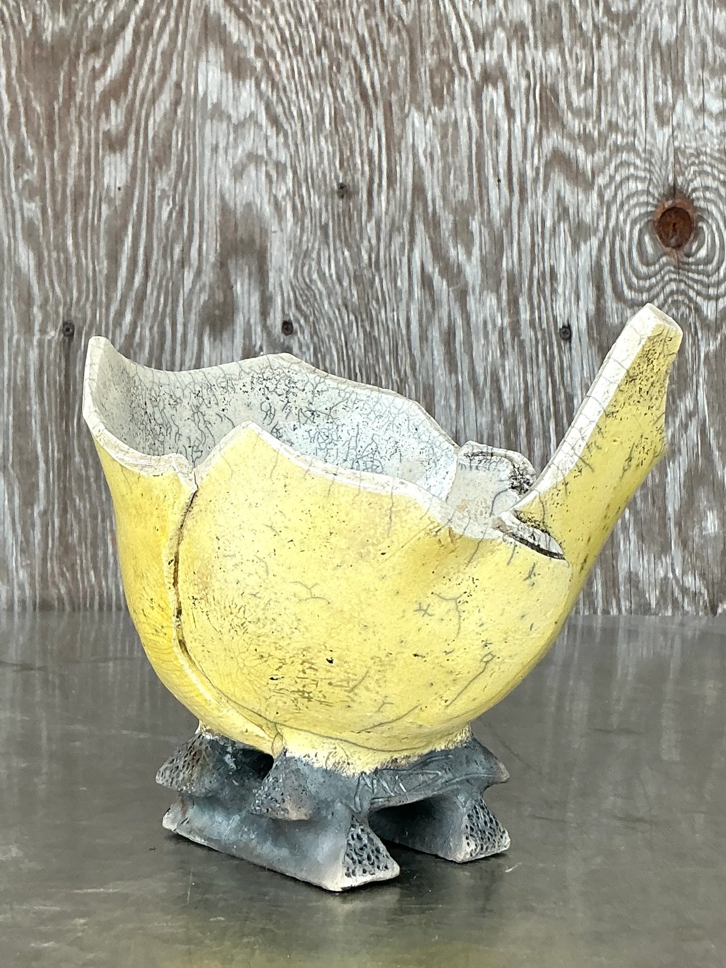 Vintage Boho Studio Pottery Bowl — additional photo 2