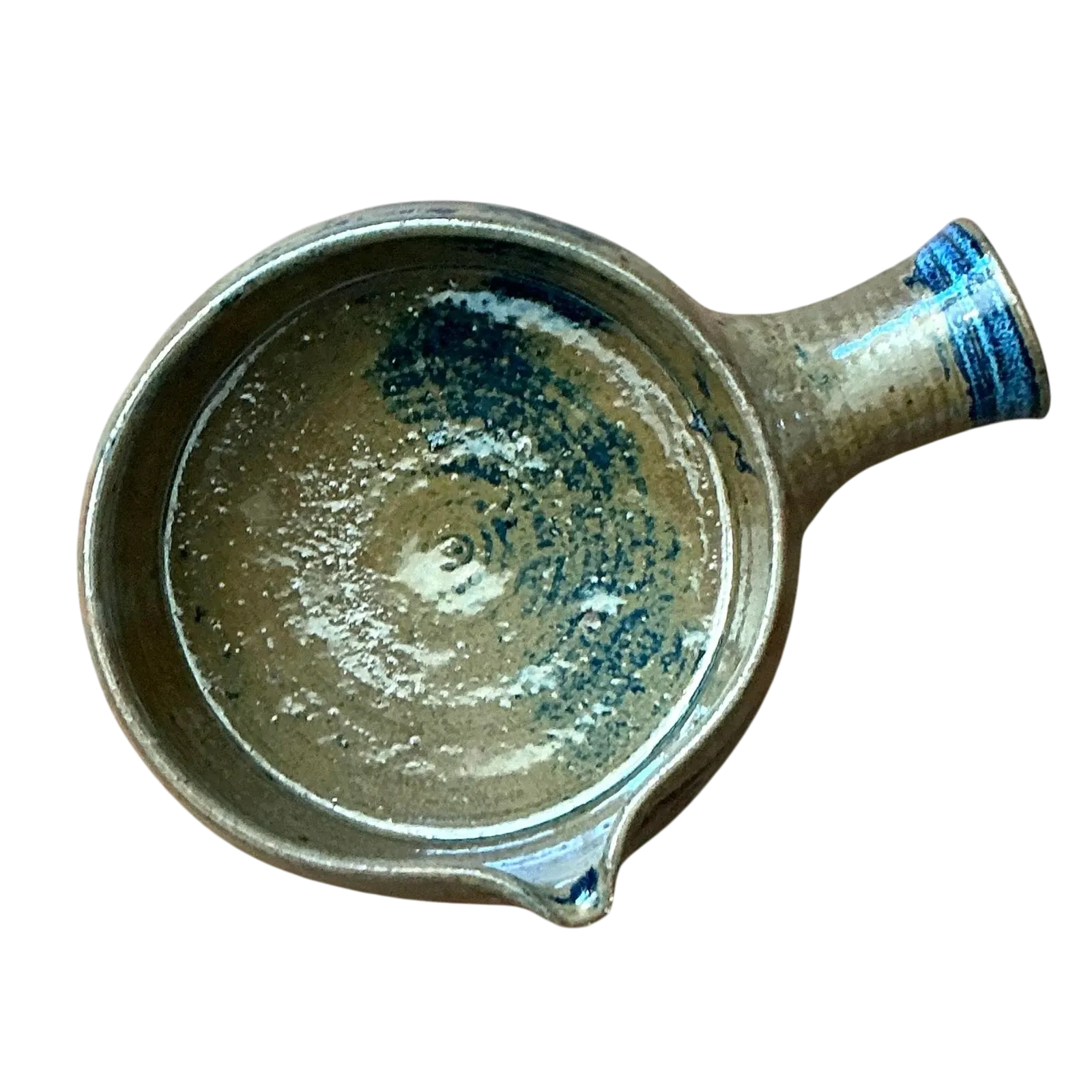 Vintage Boho Studio Pottery Bowl - Ceramic, 9W x 2.5H — additional photo 2