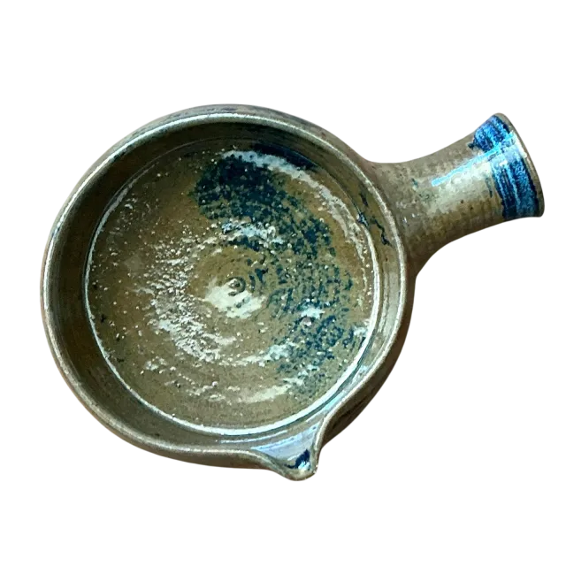 Vintage Boho Studio Pottery Bowl - Ceramic, 9W x 2.5H — additional photo 2