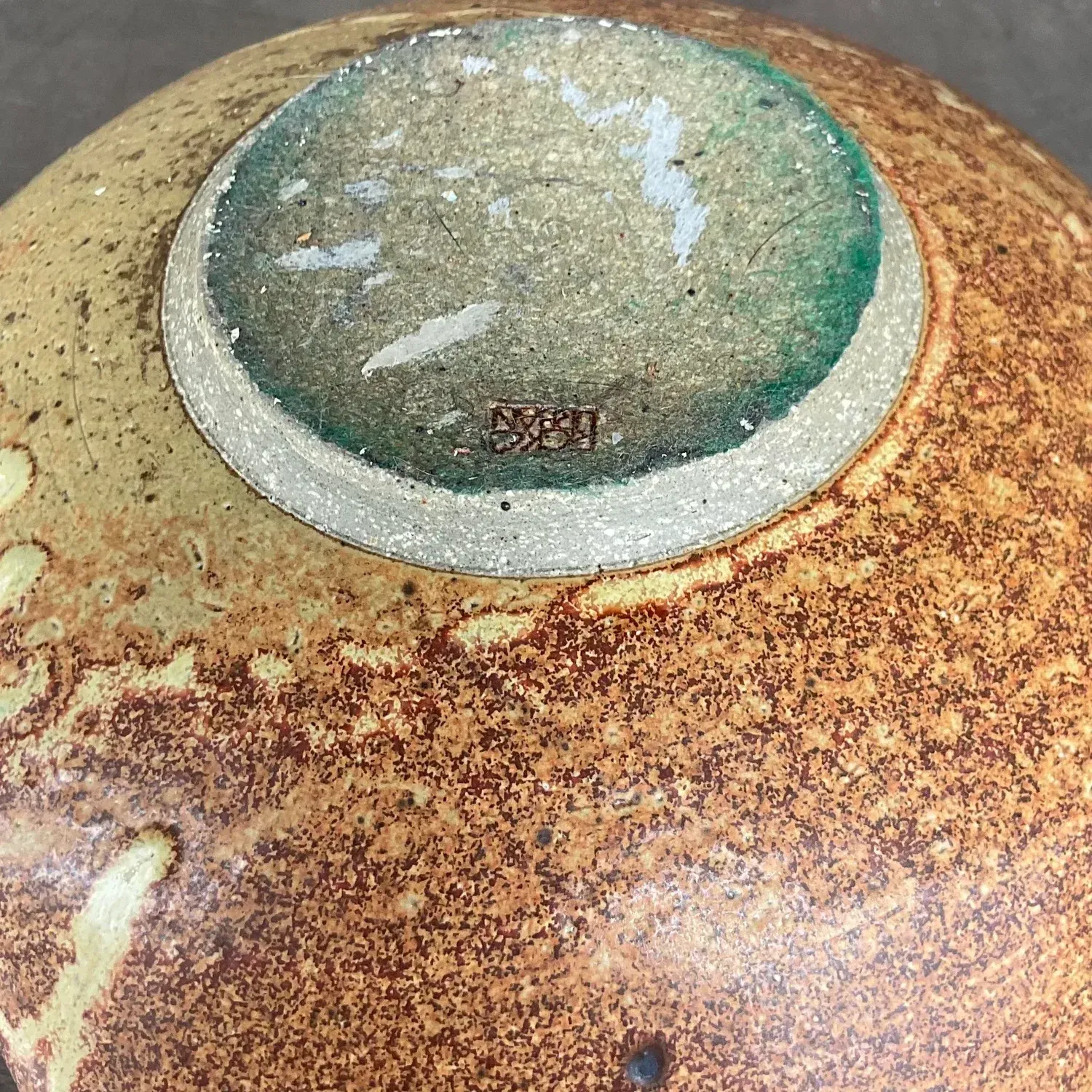 Vintage Boho Studio Pottery Bowl - Pottery, 8W x 2.5H — additional photo 3