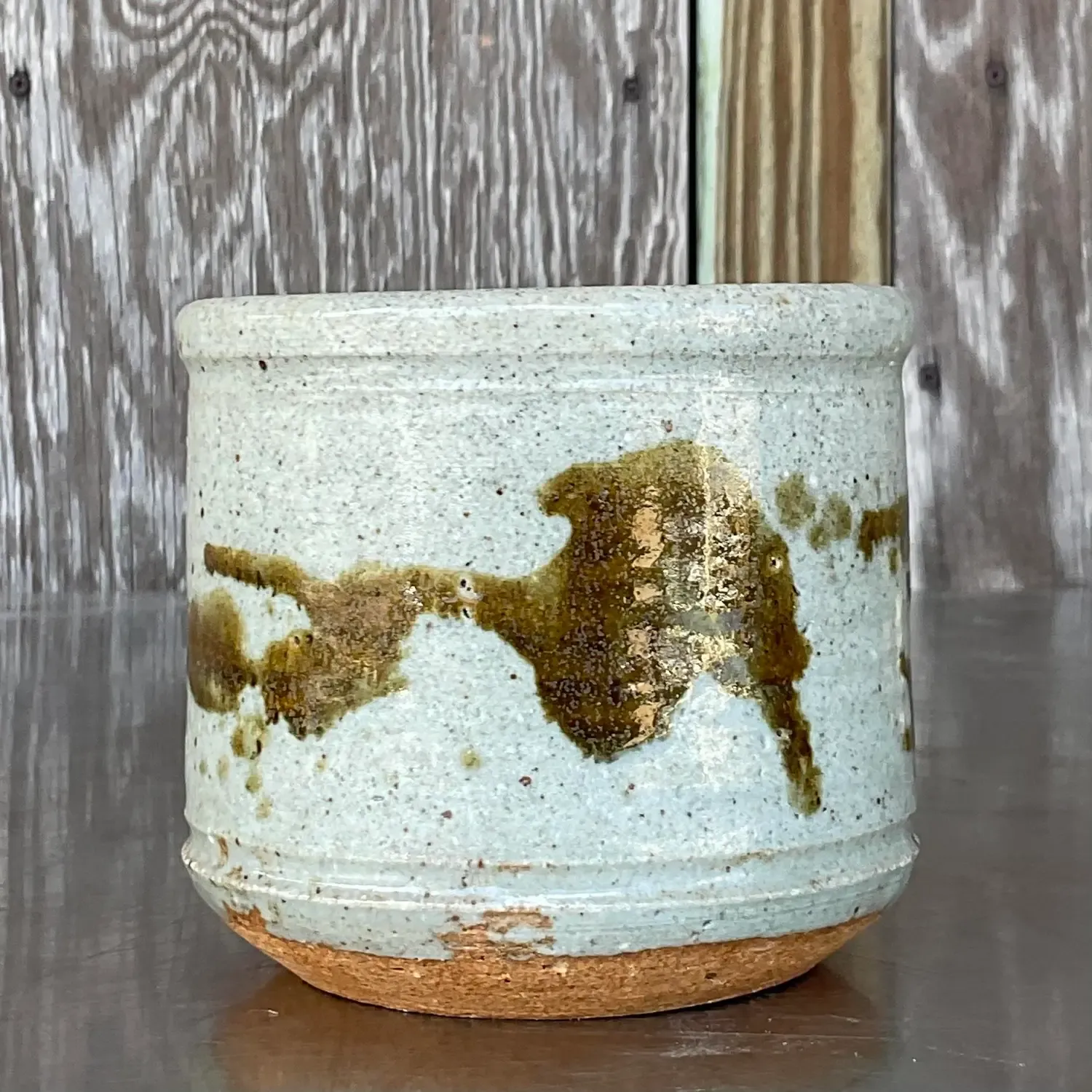 Vintage Boho Studio Pottery Bowl - Pottery, 4W x 4.5H — additional photo 2
