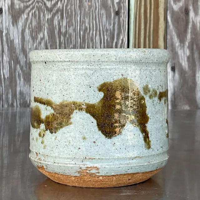 Vintage Boho Studio Pottery Bowl - Pottery, 4W x 4.5H — additional photo 3