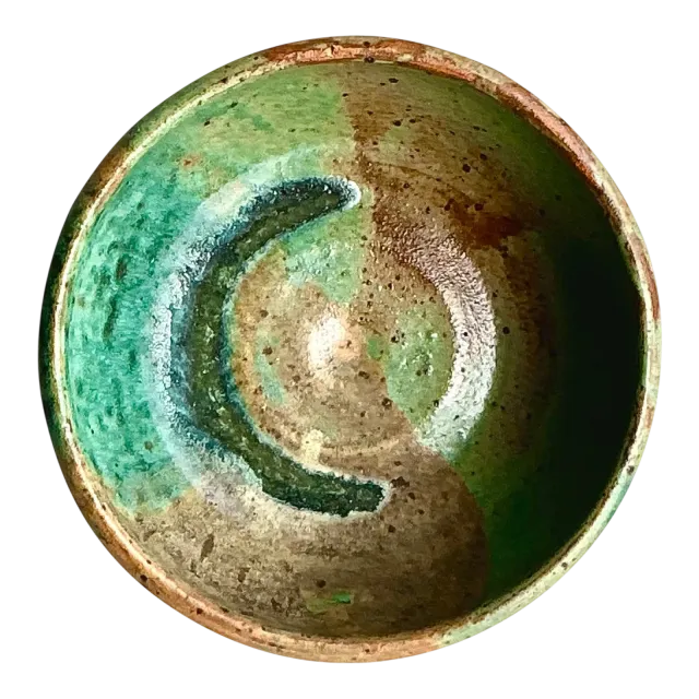 Vintage Boho Studio Pottery Bowl - Ceramic, 6W x 3H — additional photo 3