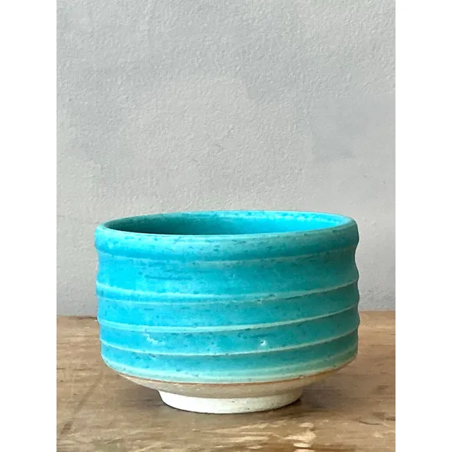 Vintage Boho Studio Pottery Bowl - Ceramic, 8.5W x 3.2H — additional photo 6