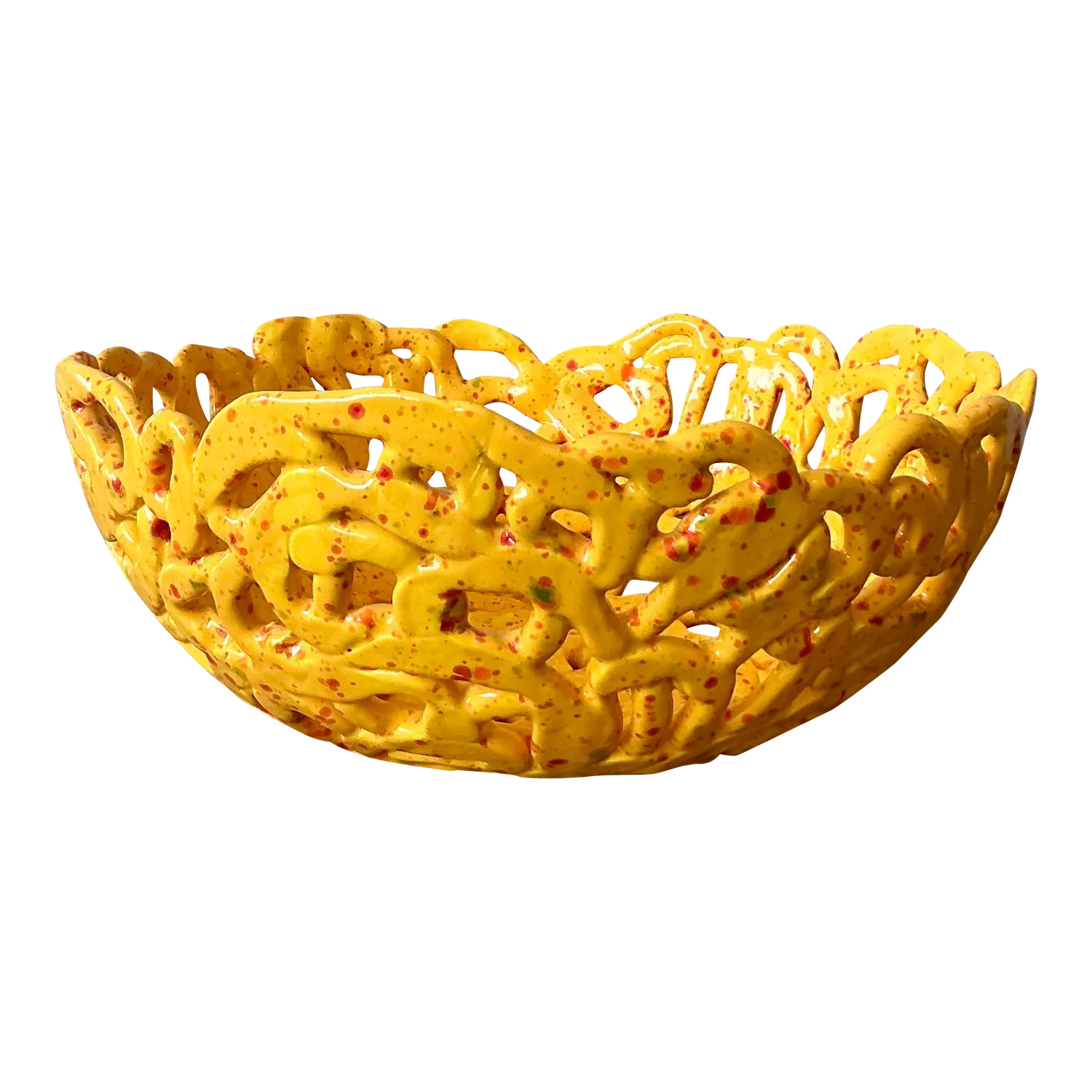 Vintage Boho Studio Pottery Squiggle Bowl — additional photo 6