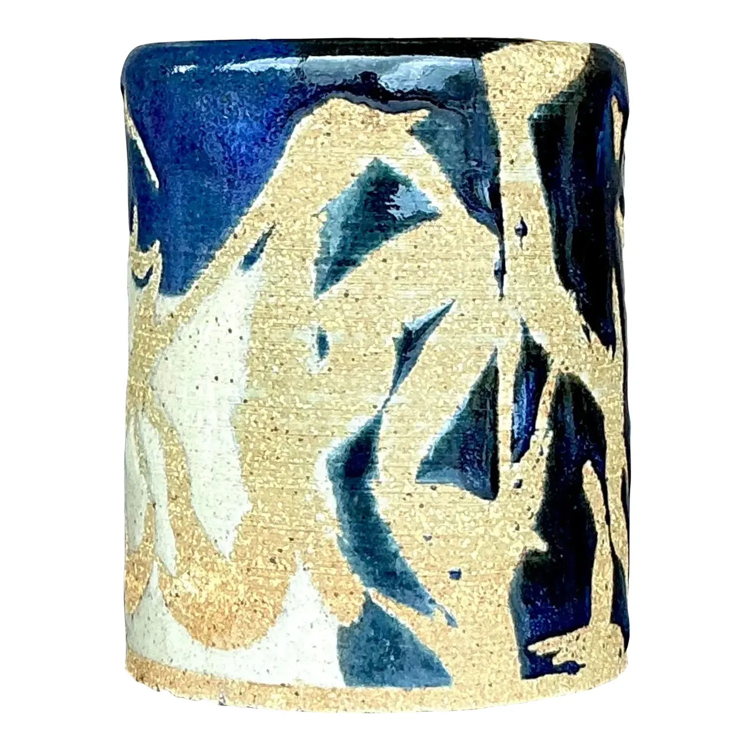 Vintage Boho Studio Pottery Vase - Pottery, 3.5W x 4.25H — additional photo 1