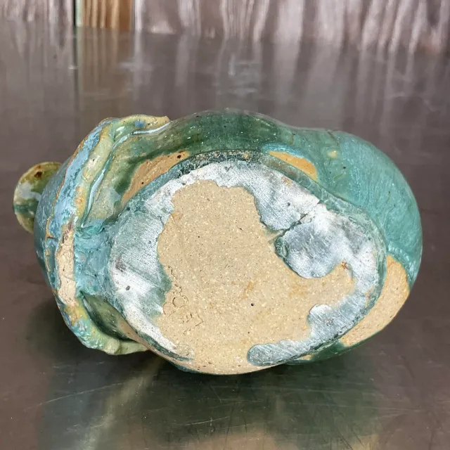 Vintage Boho Studio Pottery Vase - Pottery, 6.25W x 5.75H — additional photo 3