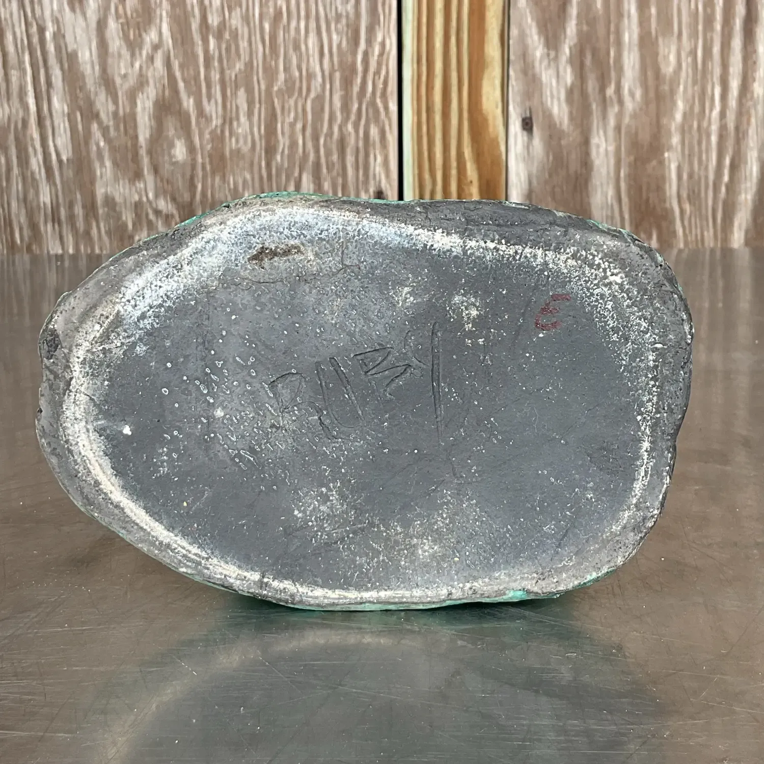 Vintage Boho Studio Pottery Vase - Pottery, 6.5W x 5.5H — additional photo 1