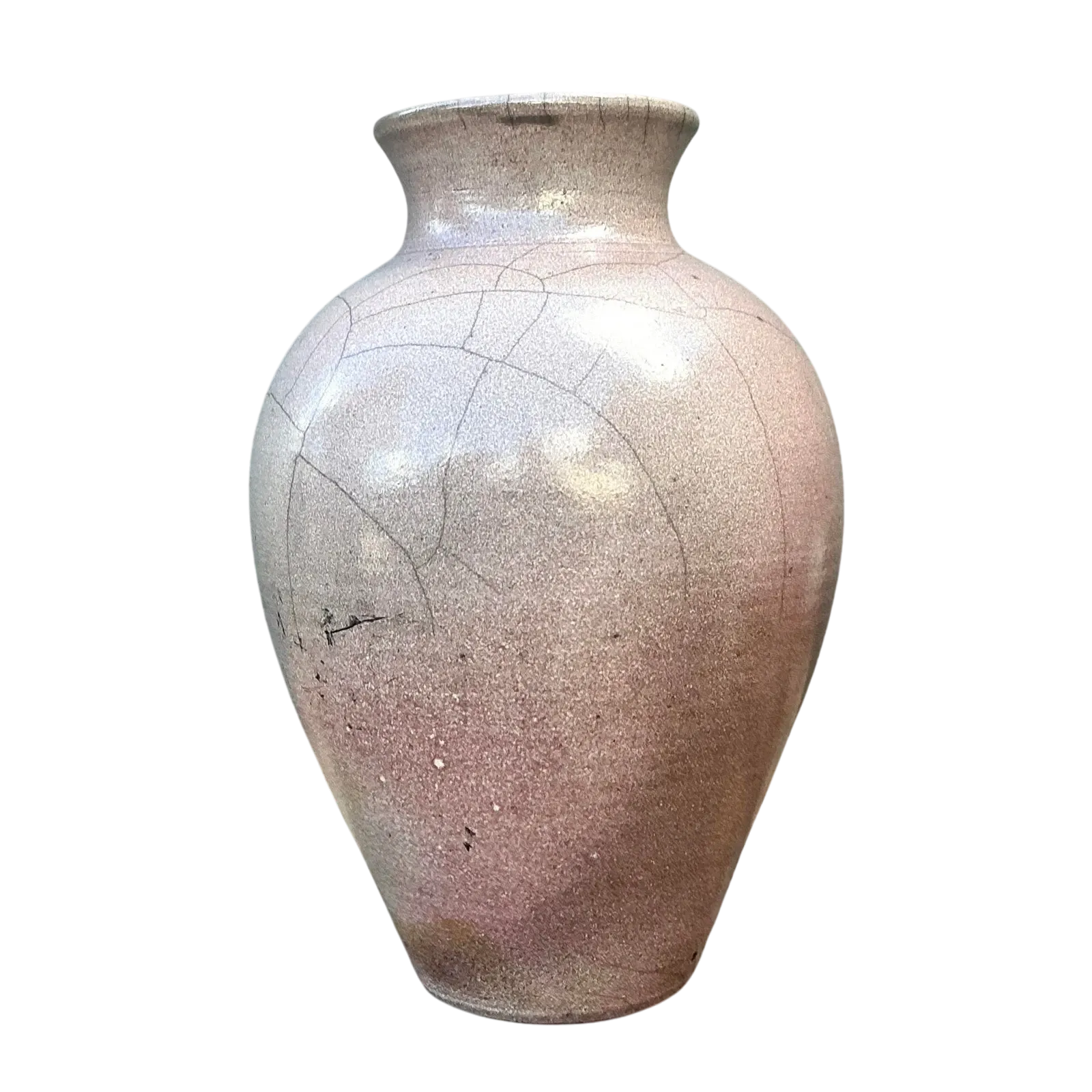 Vintage Boho Studio Pottery Vase - Ceramic, 7W x 11.5H