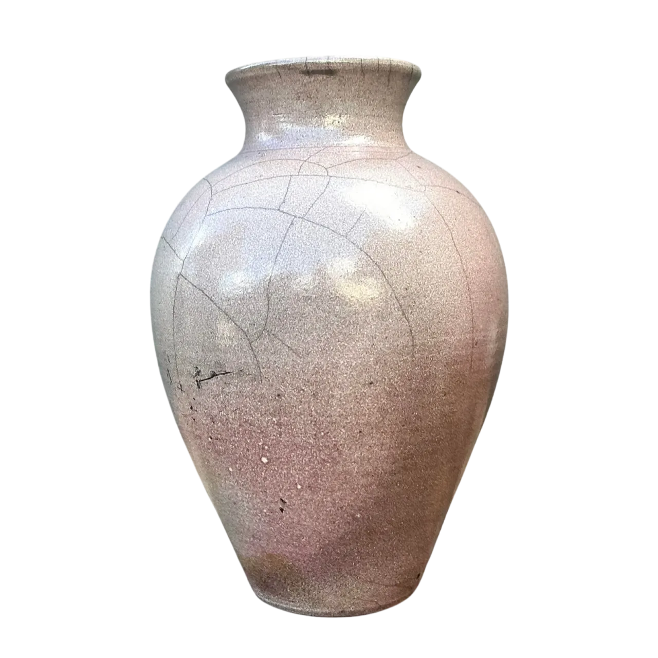 Vintage Boho Studio Pottery Vase - Ceramic, 7W x 11.5H