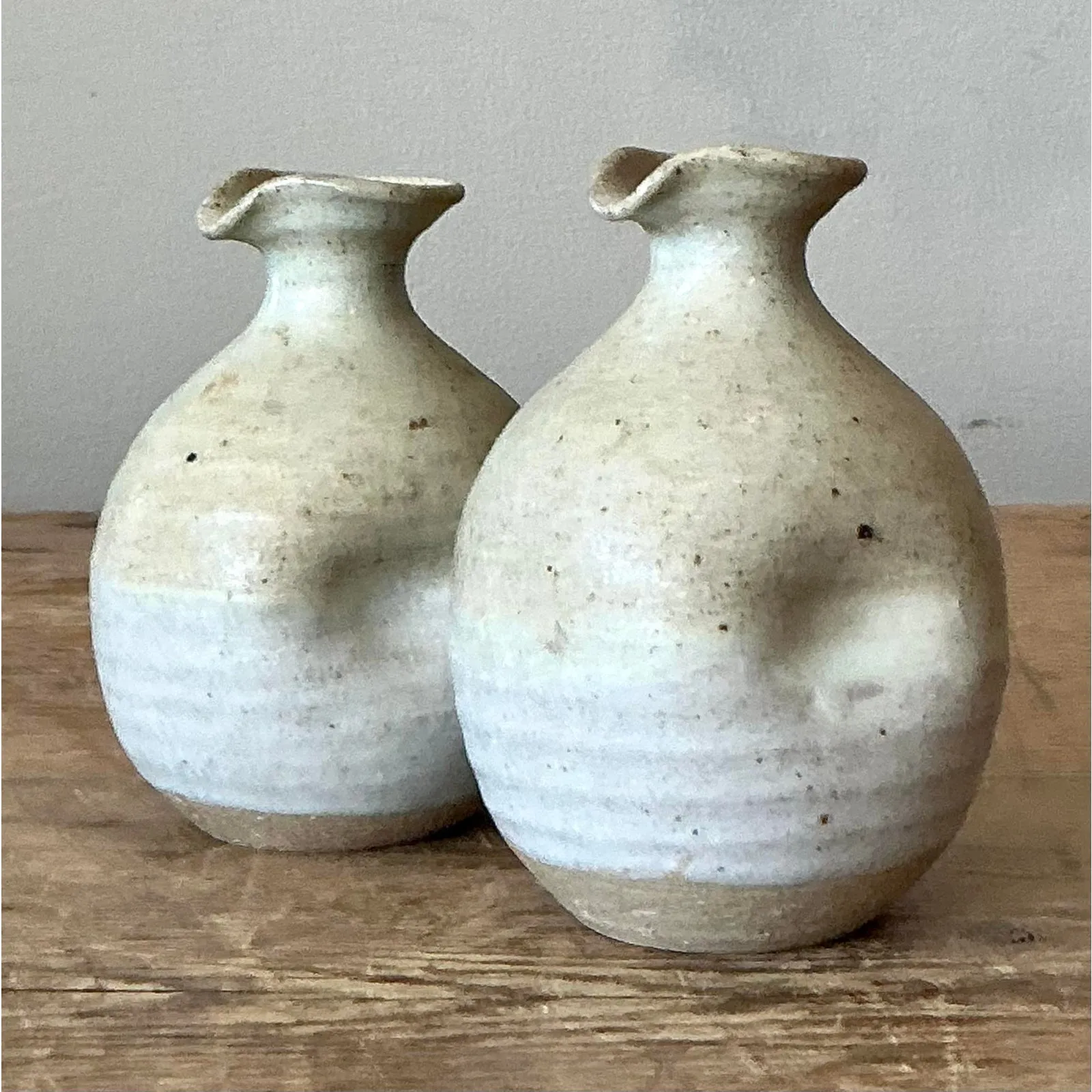 Vintage Boho Studio Pottery Vases - A Pair — additional photo 3