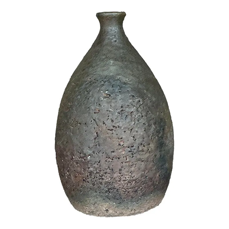 Vintage Boho Studio Pottery Weed Vase - Ceramic, 6W x 8H — additional photo 4