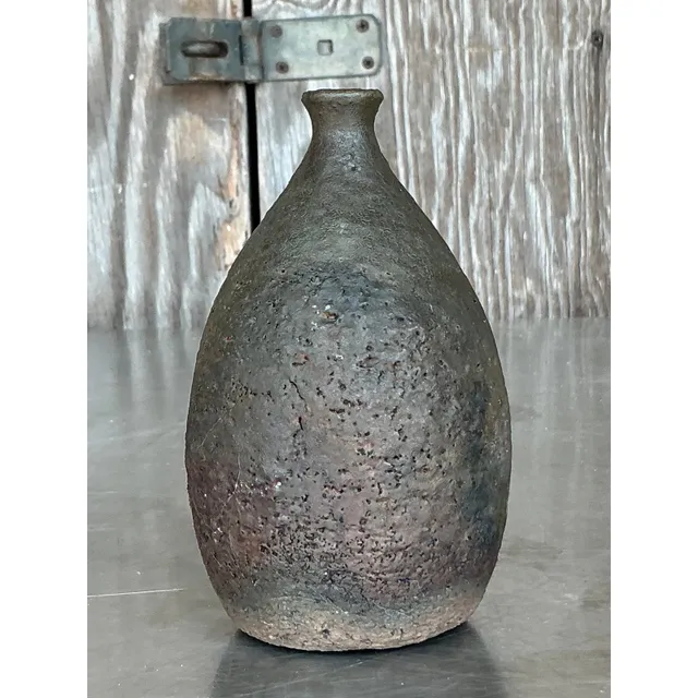 Vintage Boho Studio Pottery Weed Vase — additional photo 1
