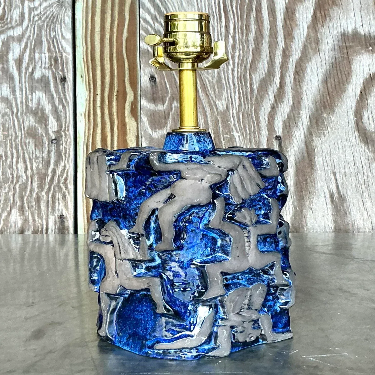 Vintage Boho Swedish Jie Ceramics Figural Lamp — additional photo 5