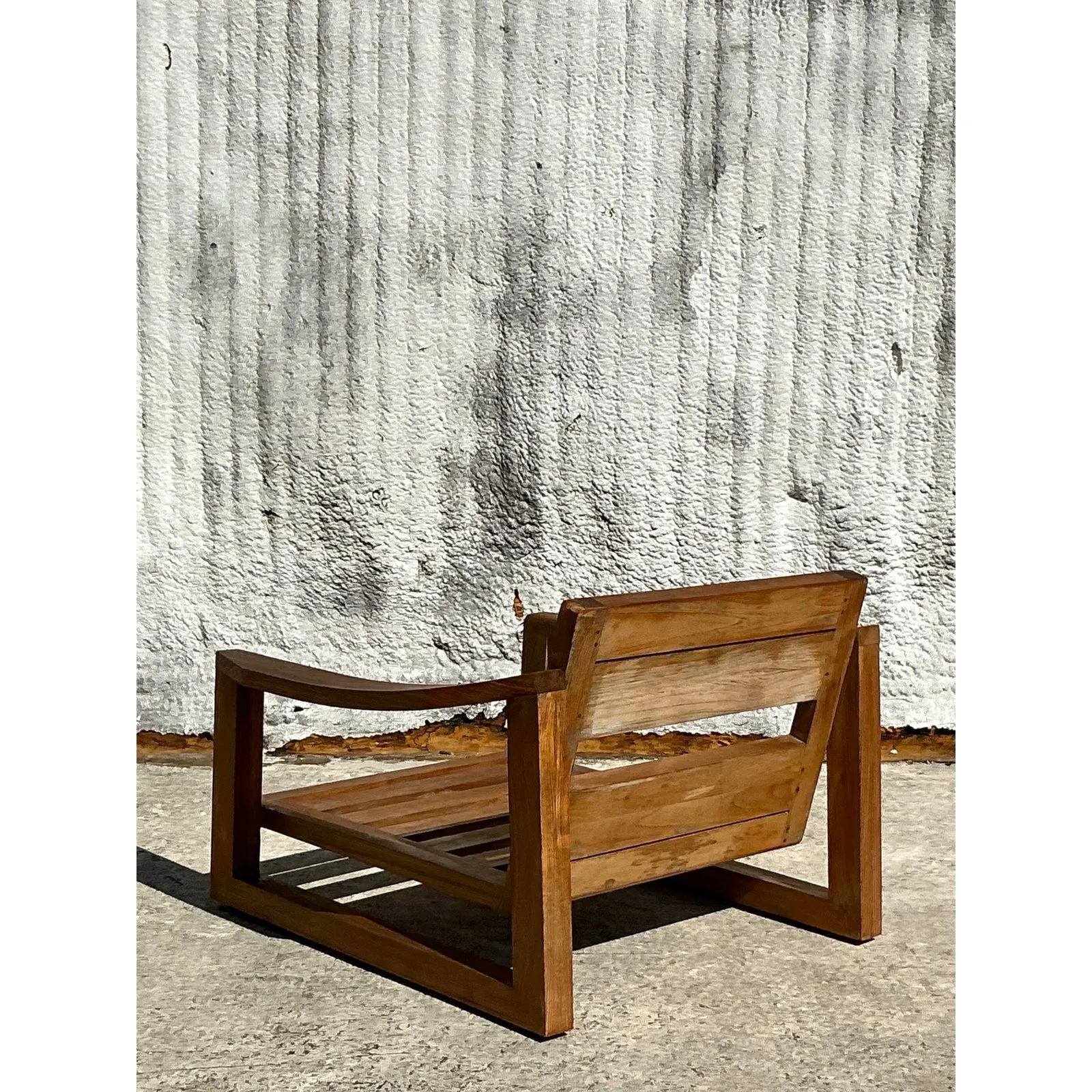 Vintage Boho Teak Lounge Chairs - A Pair — additional photo 2
