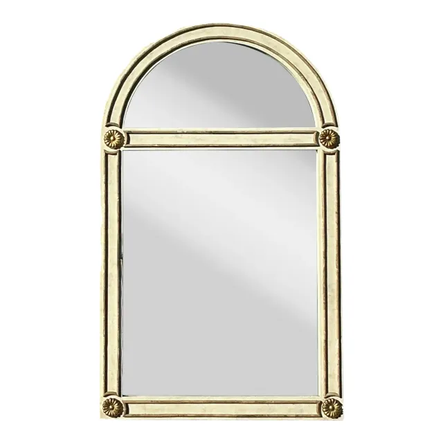 Vintage Boho Tessellated Stone Column Mirror — additional photo 1