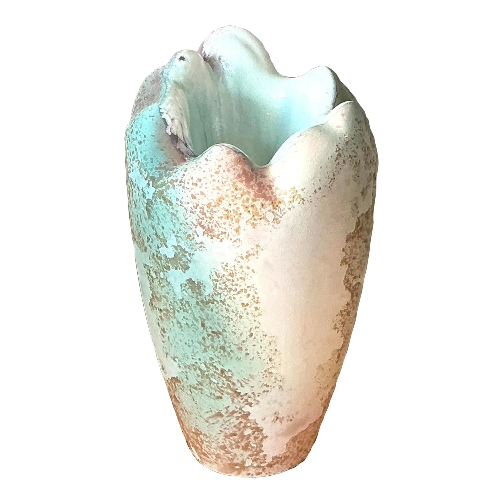 Vintage Boho Textured Vase by Tony Evans — additional photo 1