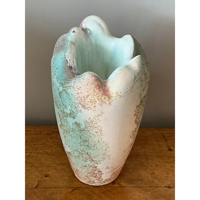 Vintage Boho Textured Vase by Tony Evans — additional photo 4