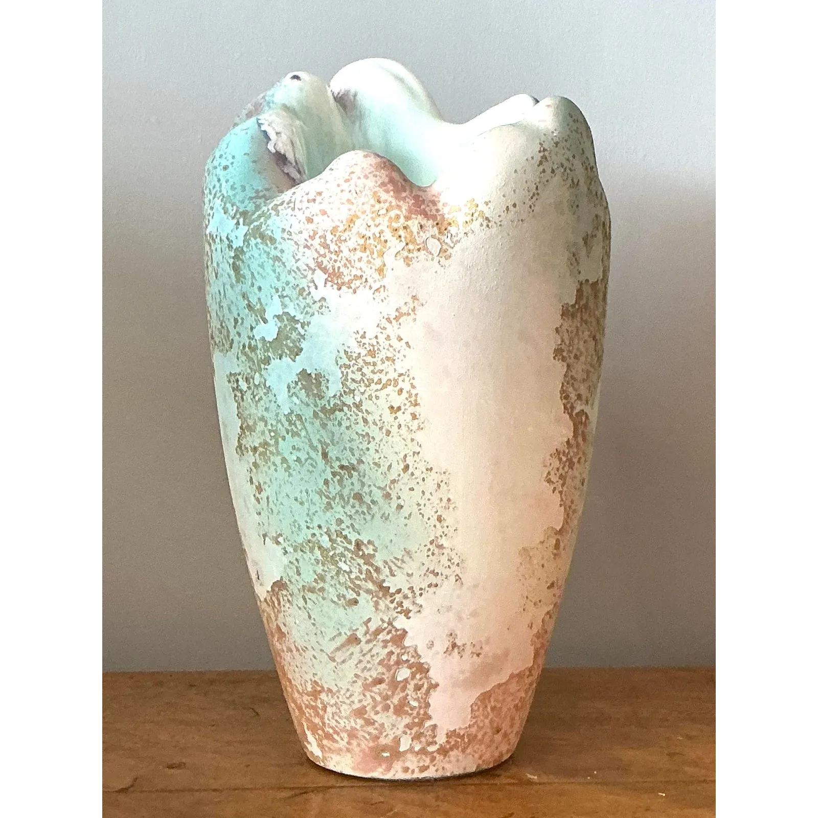 Vintage Boho Textured Vase by Tony Evans — additional photo 5