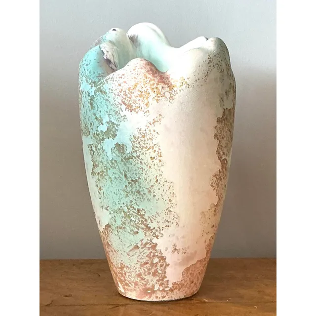Vintage Boho Textured Vase by Tony Evans — additional photo 5