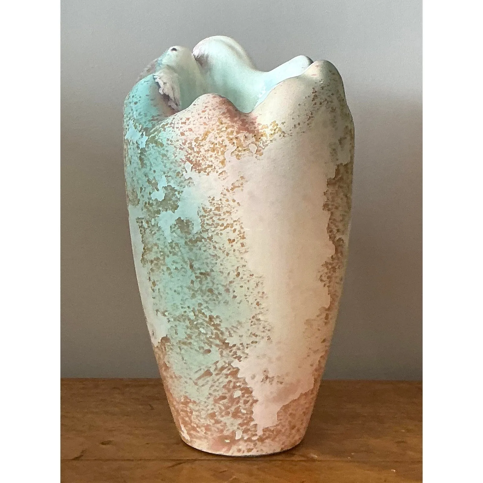 Vintage Boho Textured Vase by Tony Evans — additional photo 6