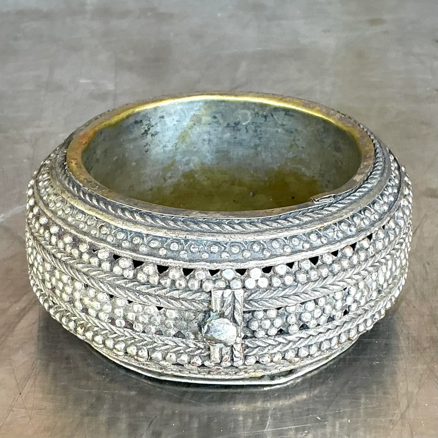 Vintage Boho Tibetan Small Bowl — additional photo 2
