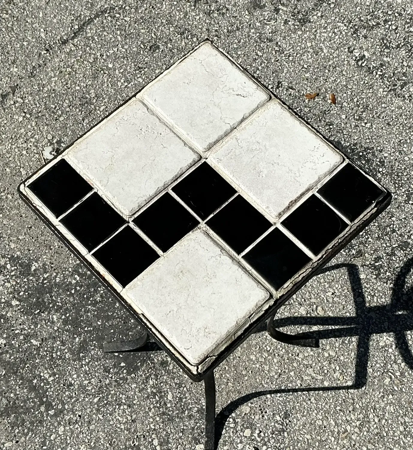 Vintage Boho Tile Top Drinks Table — additional photo 6