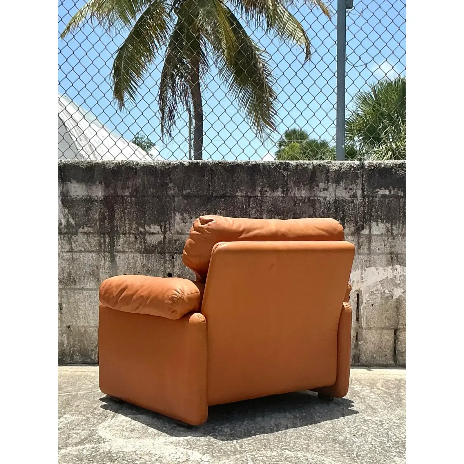 Vintage Boho Tobia Scarpa for B&B Italia Leather Lounge Chair — additional photo 2