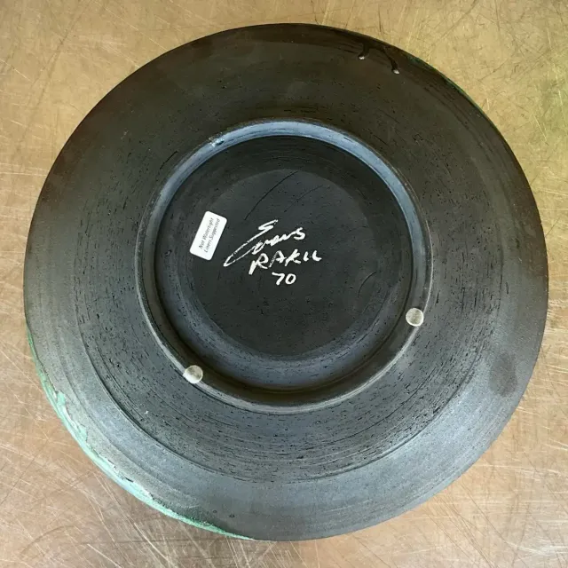 Vintage Boho Tony Evans Raku Ceramic Bowl — additional photo 3