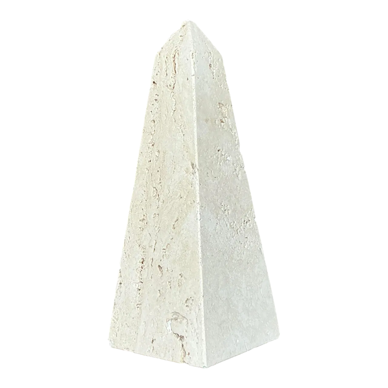 Vintage Boho Travertine Obelisk for Raymor