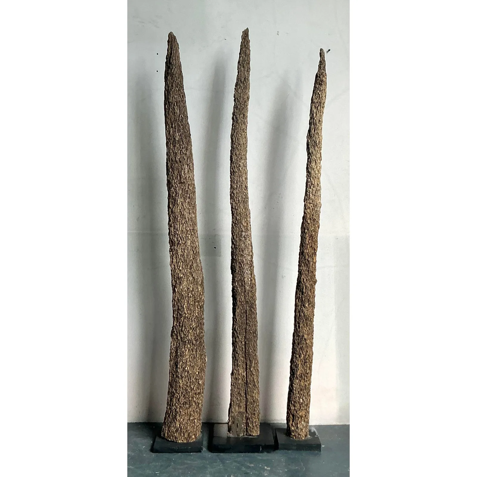 Vintage Boho Trio of Totem Posts — additional photo 1