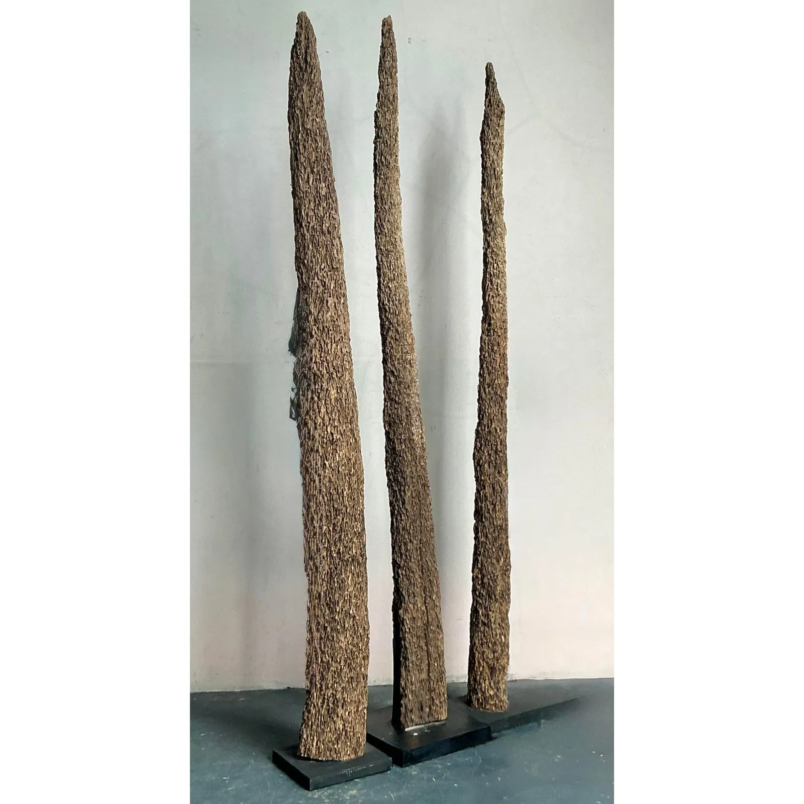 Vintage Boho Trio of Totem Posts — additional photo 2