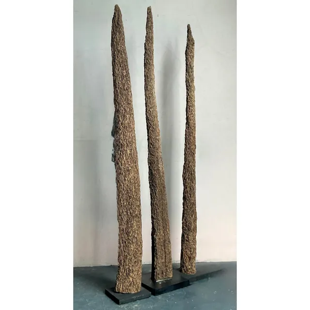 Vintage Boho Trio of Totem Posts — additional photo 2